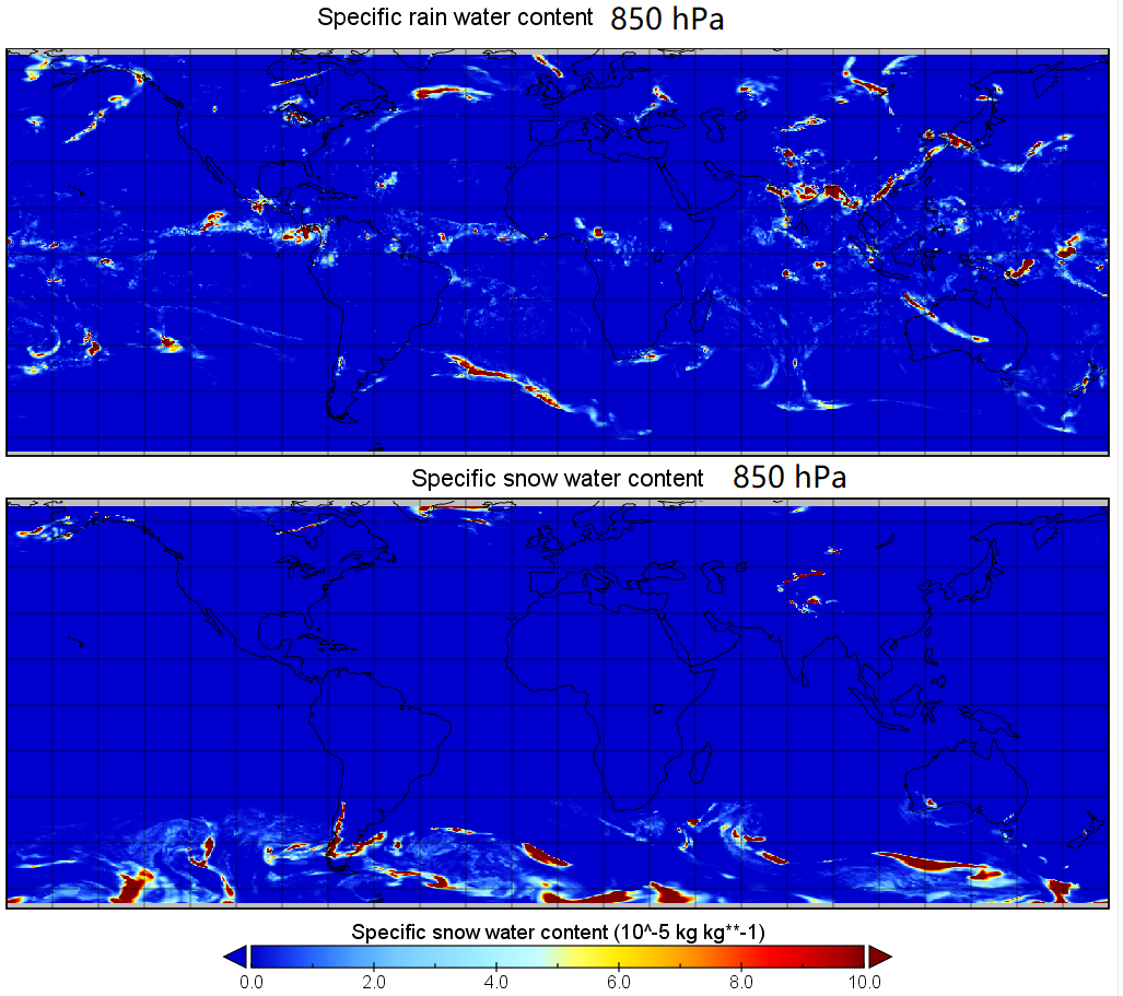 降水含量分布(850mb)